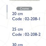 طاسة دش مربع كروم 30*30