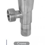محبس زاوية ستيل 1/2"*3/8"