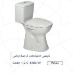 كرسي احتياجات خاصة أرضي أبيض