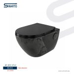 مرحاض معلق نفخ أسود Mini Amazon