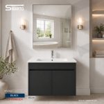 خزانة خشب فرمايكة أسود سادة 80 سم
